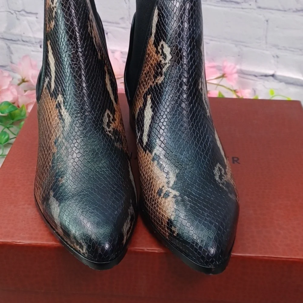 Donald J. Pliner Dyla Painted Snake Bootie NIB